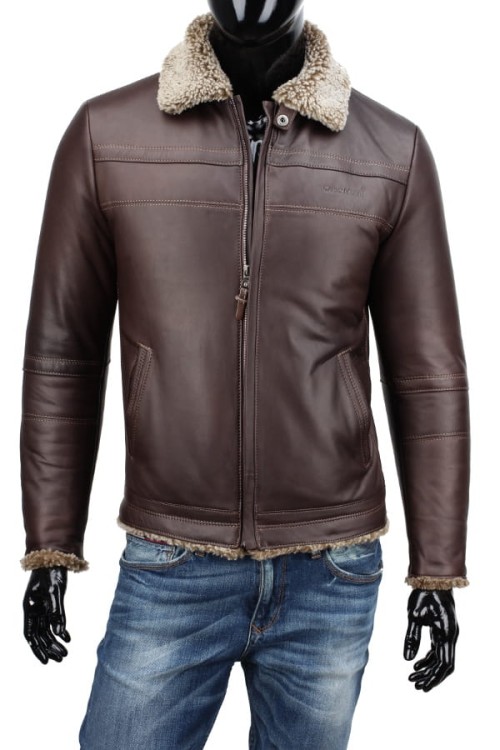 Kurtka skórzana męska - pilotka CM TMK124