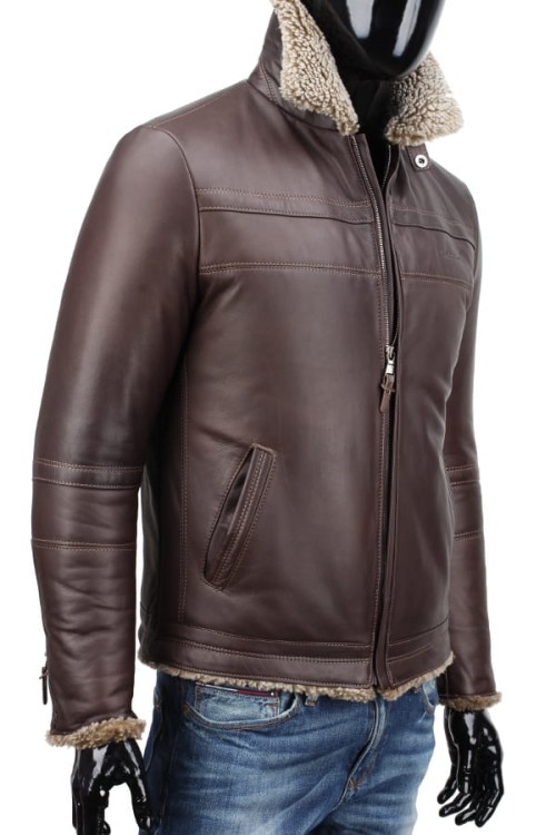 Kurtka skórzana męska - pilotka CM TMK124