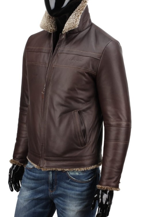 Kurtka skórzana męska - pilotka CM TMK124