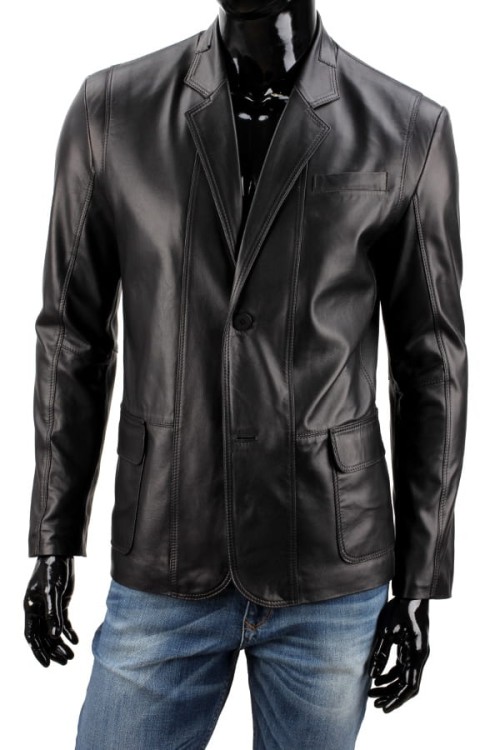 Marynarka skórzana męska ALX450