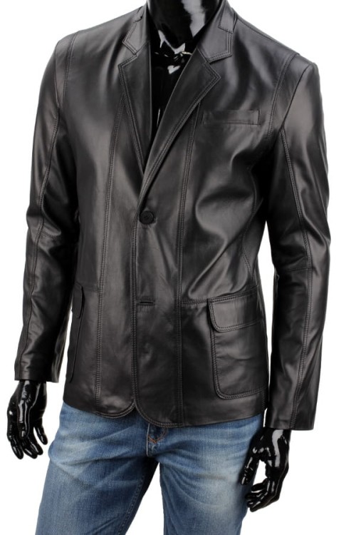 Marynarka skórzana męska ALX450