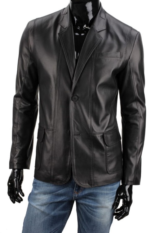 Marynarka skórzana męska ALX450