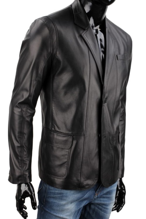 Marynarka skórzana męska ALX450