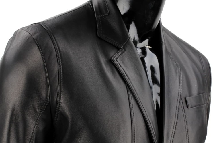 Marynarka skórzana męska ALX450