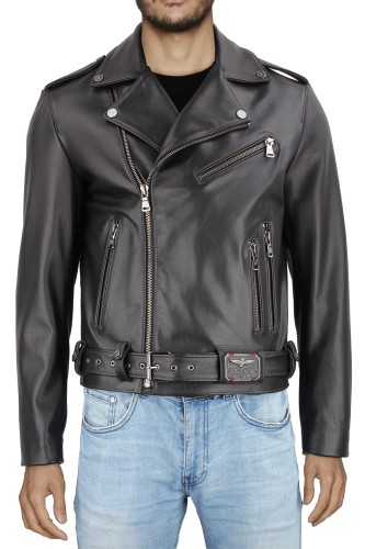 LECH950ML Męska Ramoneska Skórzana typu biker z czarnej skóry DORJAN.jpg